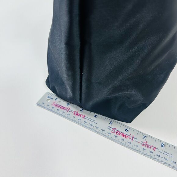 VERSACE La Medusa Nylon Leather Straps Black Tote Shoulder Bag NWT $1,290 - Picture 6 of 10